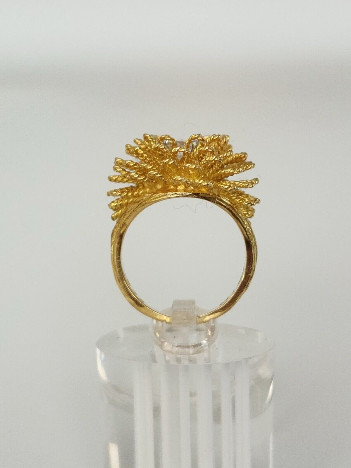 Vintage 18K Gold & Diamond Ring