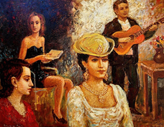 Galust DARBINYAN Original Oil Art Painting ARMENIAN Listed Artist