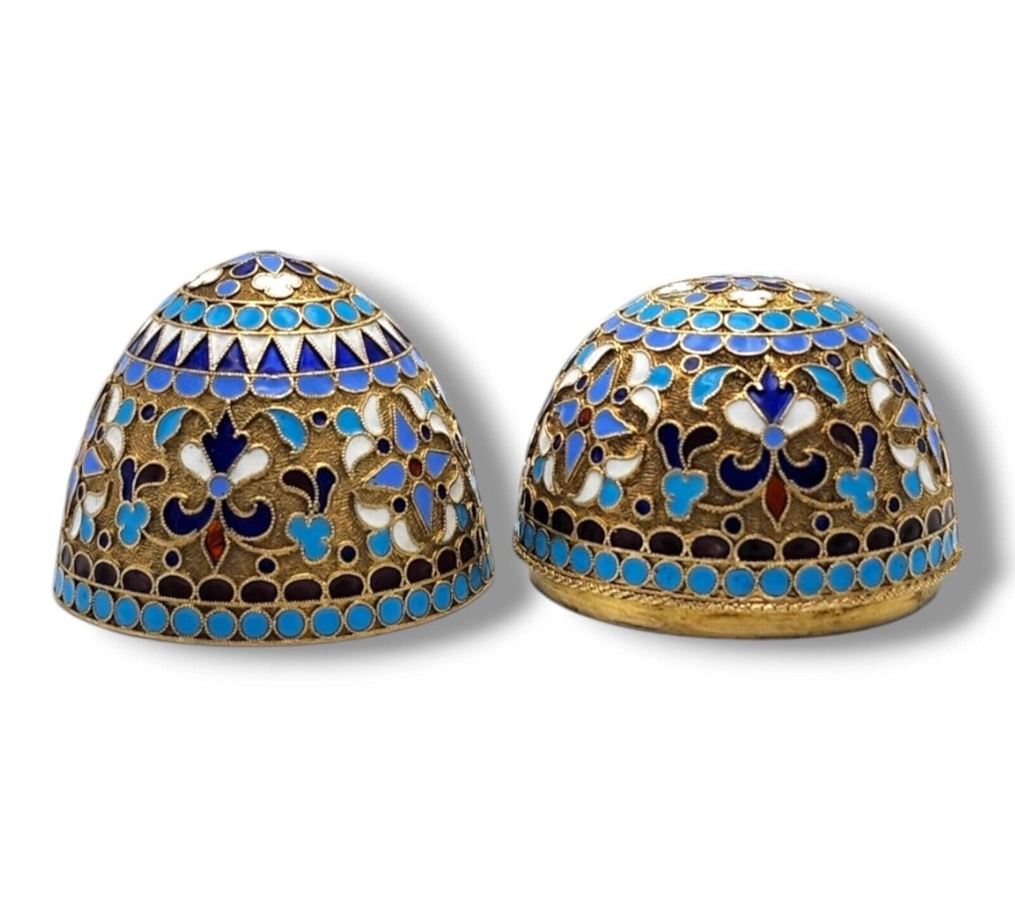 Imperial Russian 84 Silver & Enamel Egg Antique circa 1890