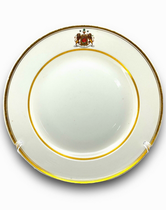 Imperial Russian Porcelain Armorial Plate From The Count Sheremetev Family