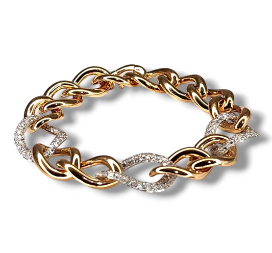 Beautiful 18k Gold & Diamond Bracelet. 1.50 Carats