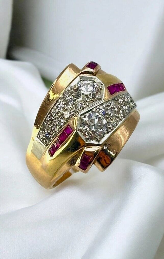 Gorgeous 14K Gold and 1.13Ct Diamond Women's Ring