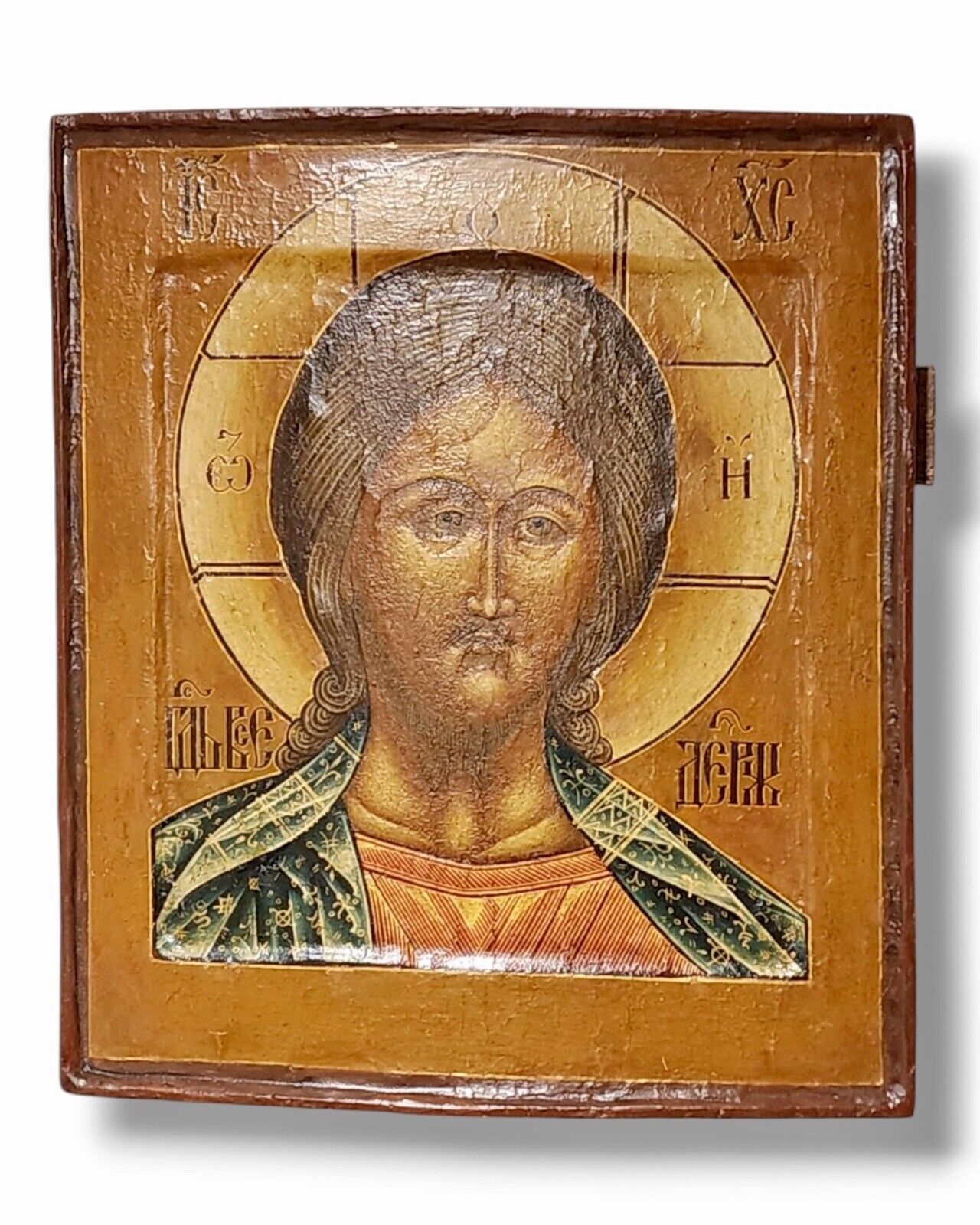 Antique Russian Icon of  the Christ  " The Lord Almighty " Circa 1890s