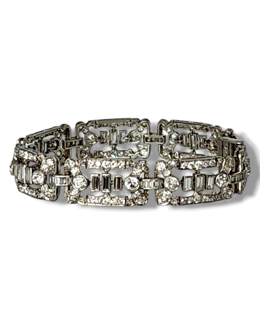 Gorgeous Art Deco Platinium Diamond Bracelet