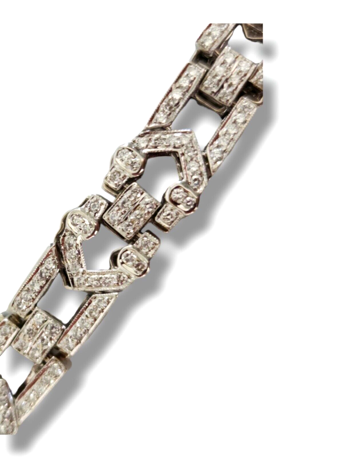 Beautiful 18K White Gold & Diamonds Bracelet