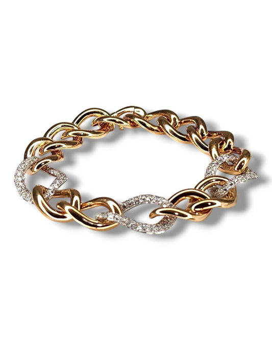 Beautiful 18k Gold & Diamond Bracelet. 1.50 Carats