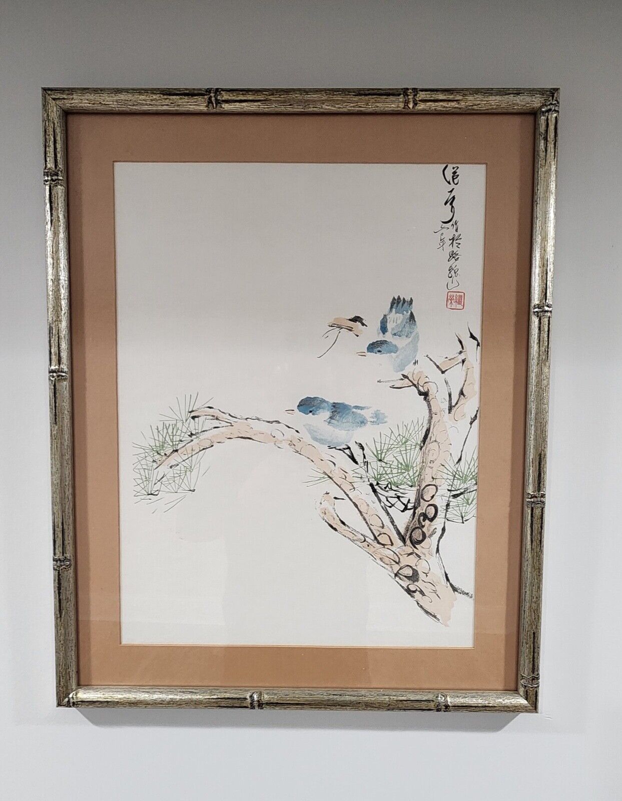 ART   Birds  Chinese Watercolor Painting Signed 2020s  Ji Rong China