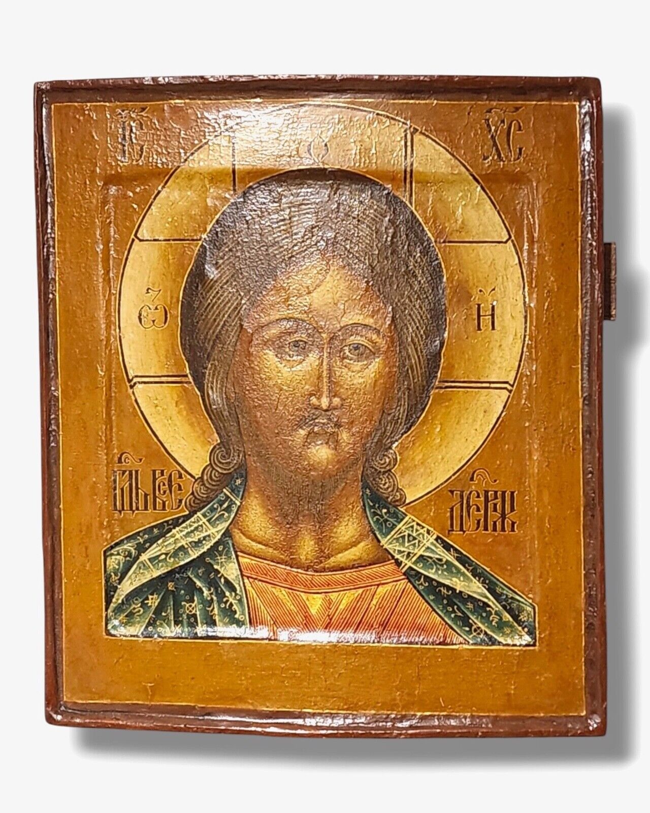 Antique Russian Icon of  the Christ  " The Lord Almighty " Circa 1890s