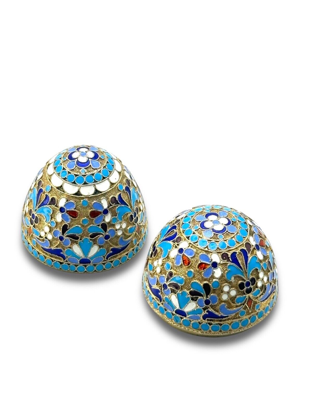 Imperial Russian 84 Silver & Enamel Egg Antique circa 1890